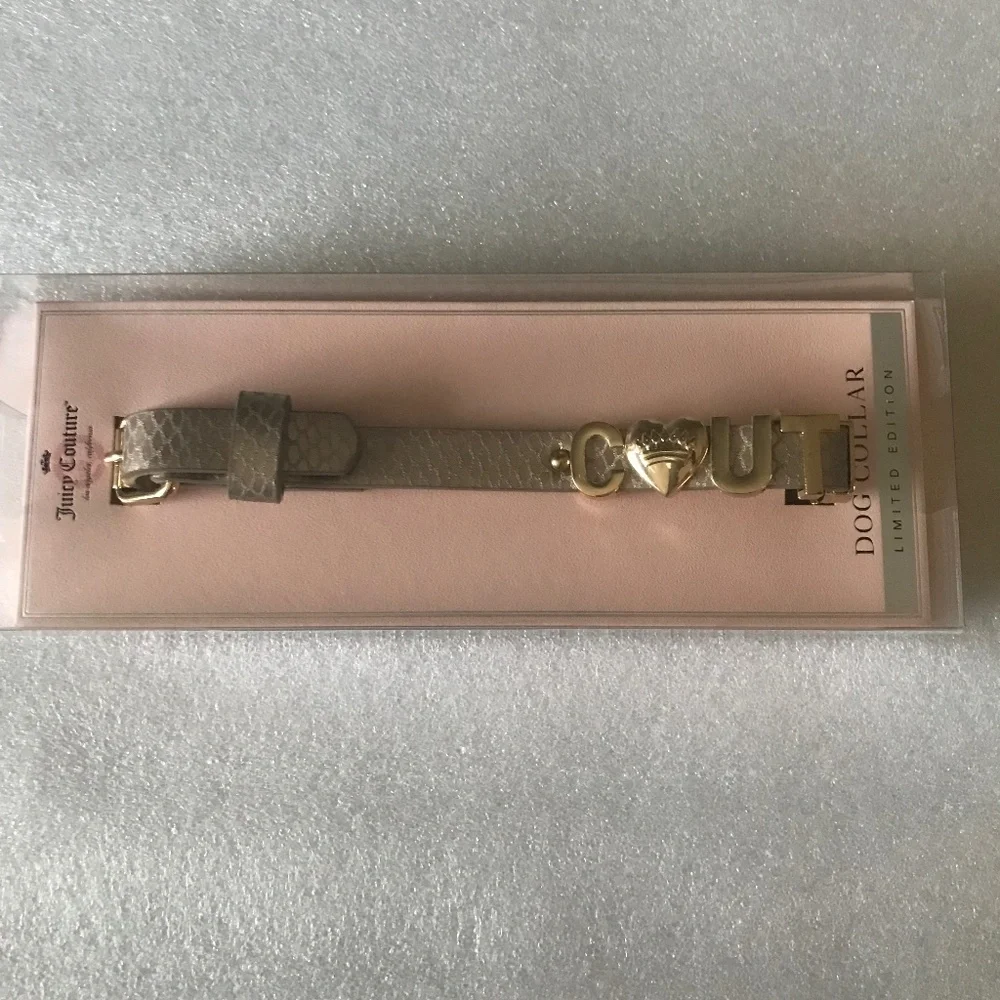 Juicy Couture Dog Collar Limited Edition 9/16” Wide for necks 10”-13.5”